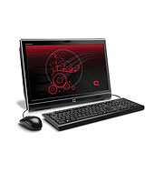 Моноблок 20" hp Compaq 100eu Atom D410 (1.66)/1Gb/160Gb/iGMA HD DVD±RW/LAN/DOS/кл-ра/мышь/черный/XT367EA